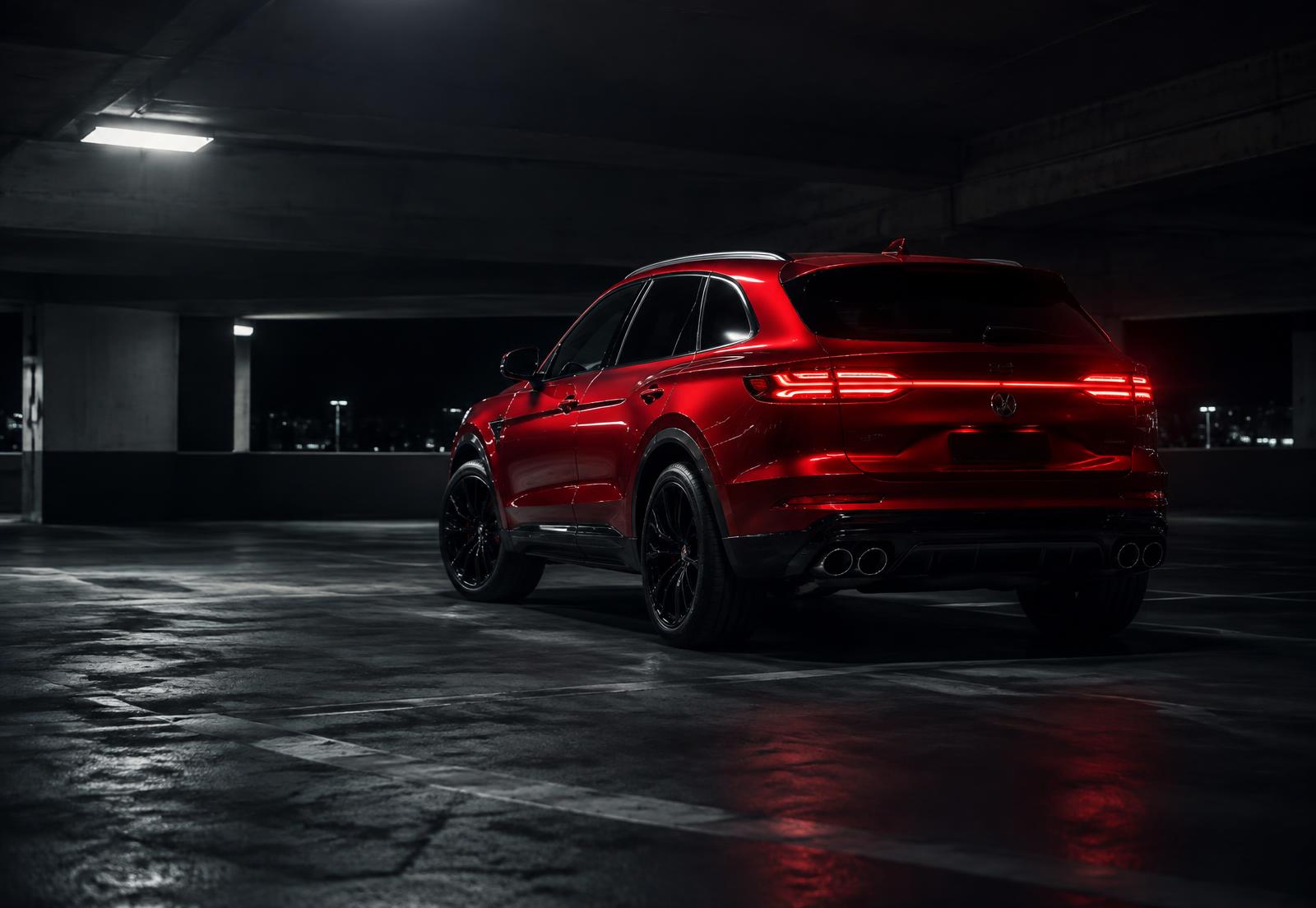 2025 BMW X3 in red, rear three-quarter view